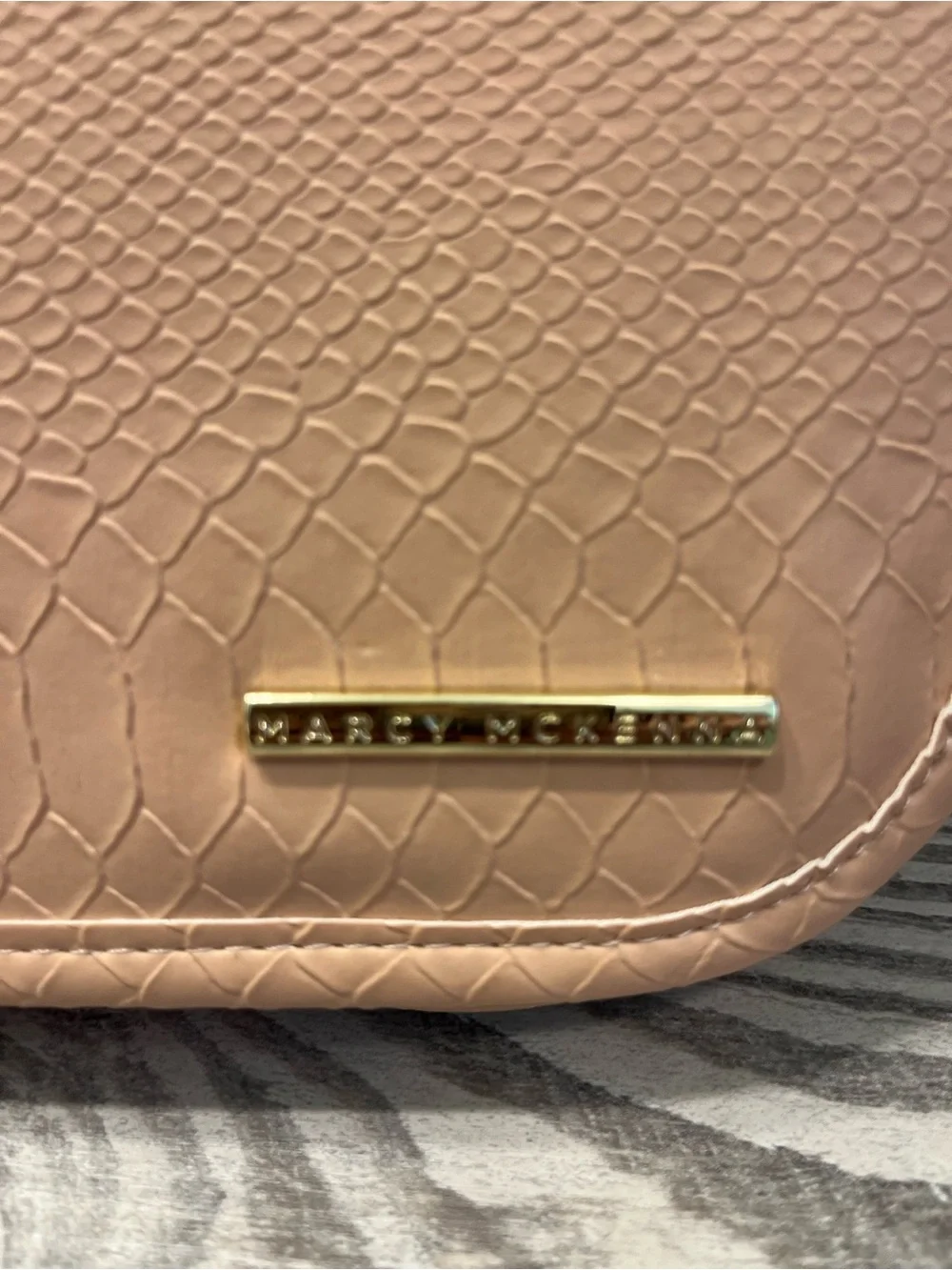 Marcy McKenna Blush Textured Zip Travel Organizer - Unknown Brand